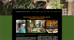 Desktop Screenshot of hotelcotecour.fr